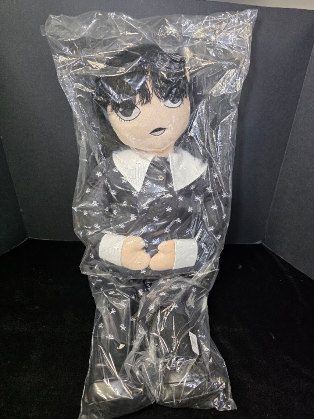 NWT Pottery Barn x Wednesday Addams Family Halloween Large Pillow Doll 30"